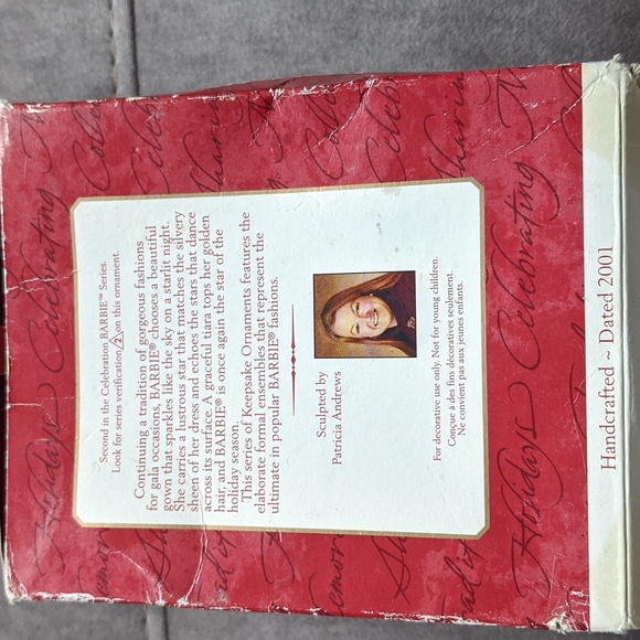 HALLMARK Christmas Ornament Barbie Celebration 2001 Holiday Party Vtg Fancy - Picture 7 of 7